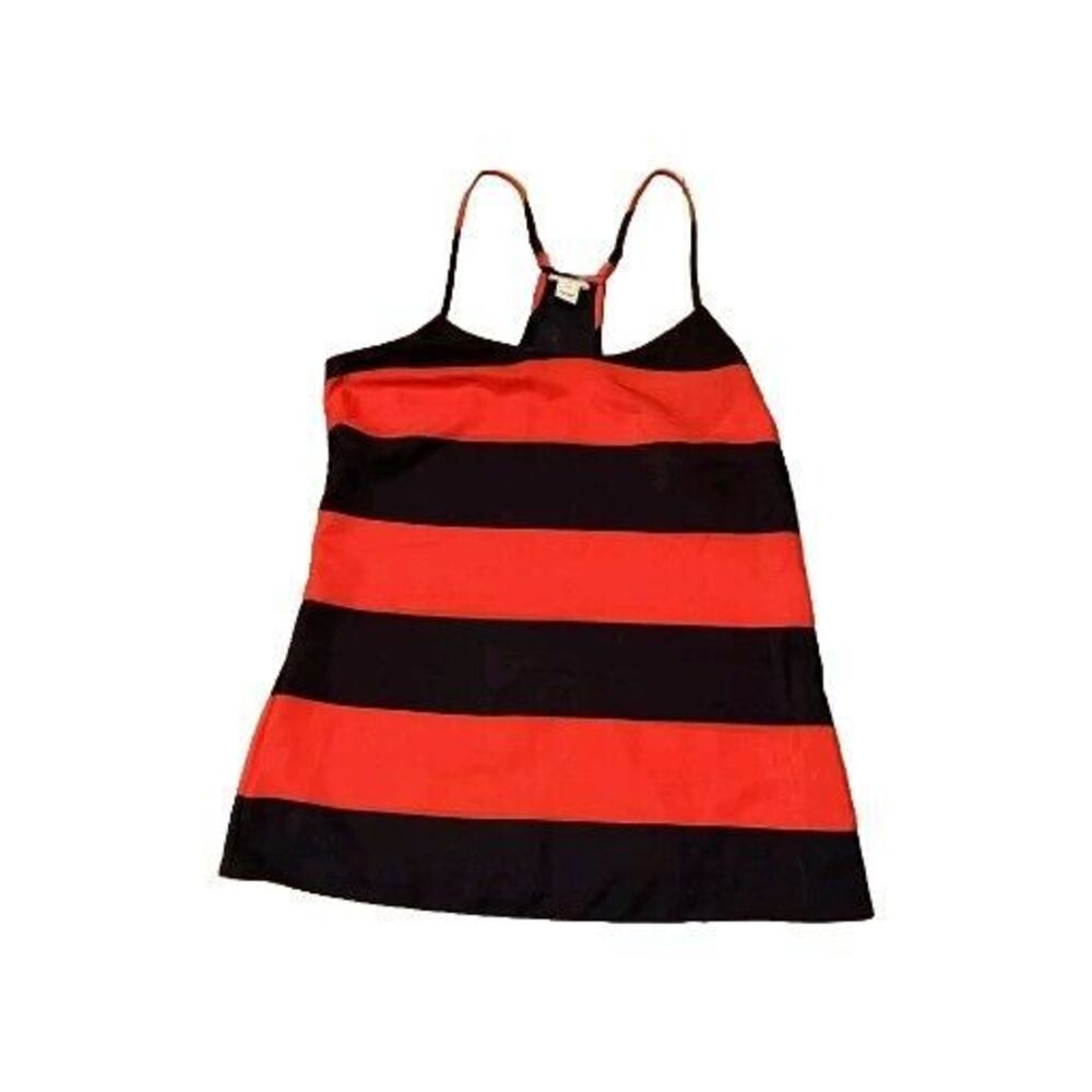 J. CREW Women's Red/Blue Striped Racerback Tank Top Flowy Size 2 Xs S ~ EUC